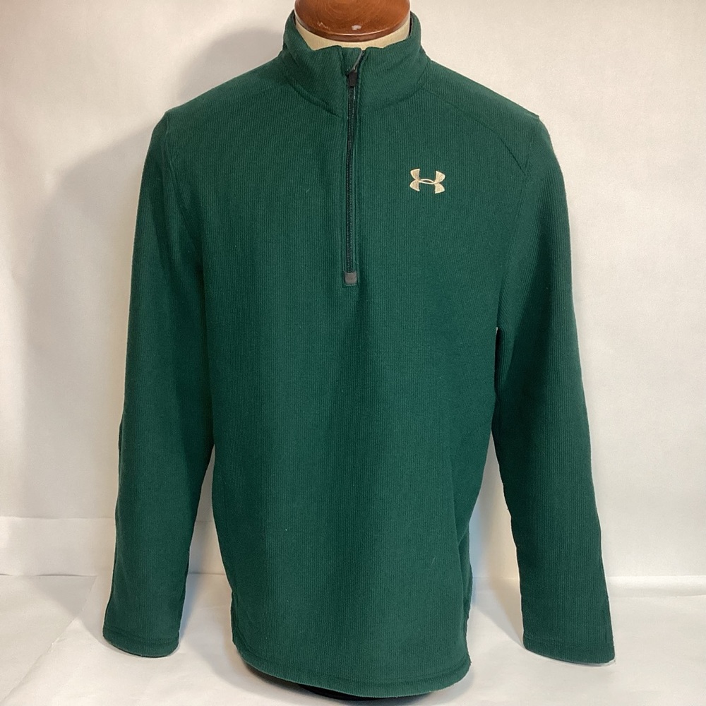 Under Armour Women’s 1/4 zip Loose Sweatshirt Cold gear waffle design size XL